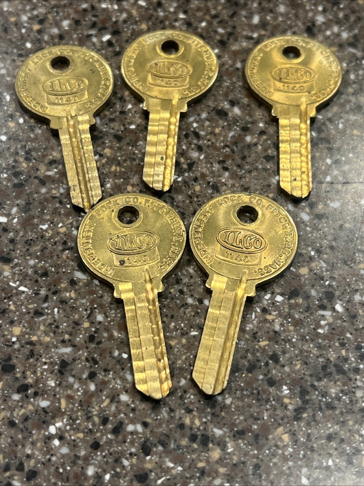 5x Ilco 1140 Padlock Key Blanks for Reese Padlocks Vintage NOS Free Shipping!