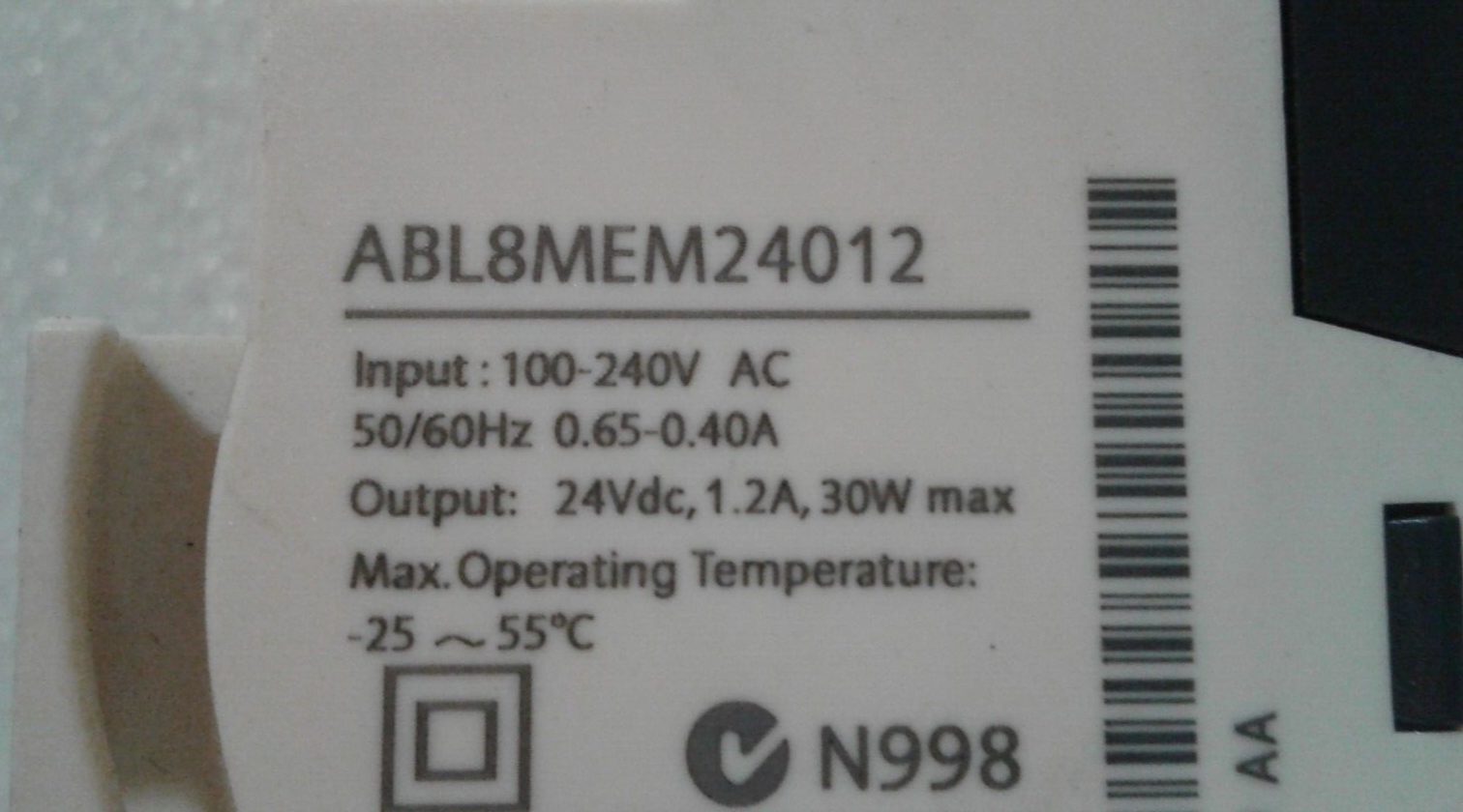 Telemecanique ABL 8MEM24012 Power Supply ABL8MEM24012