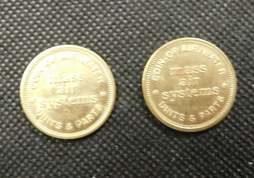 TWO MASS AIR SYSTEMS TOKENS!   e2224UXX