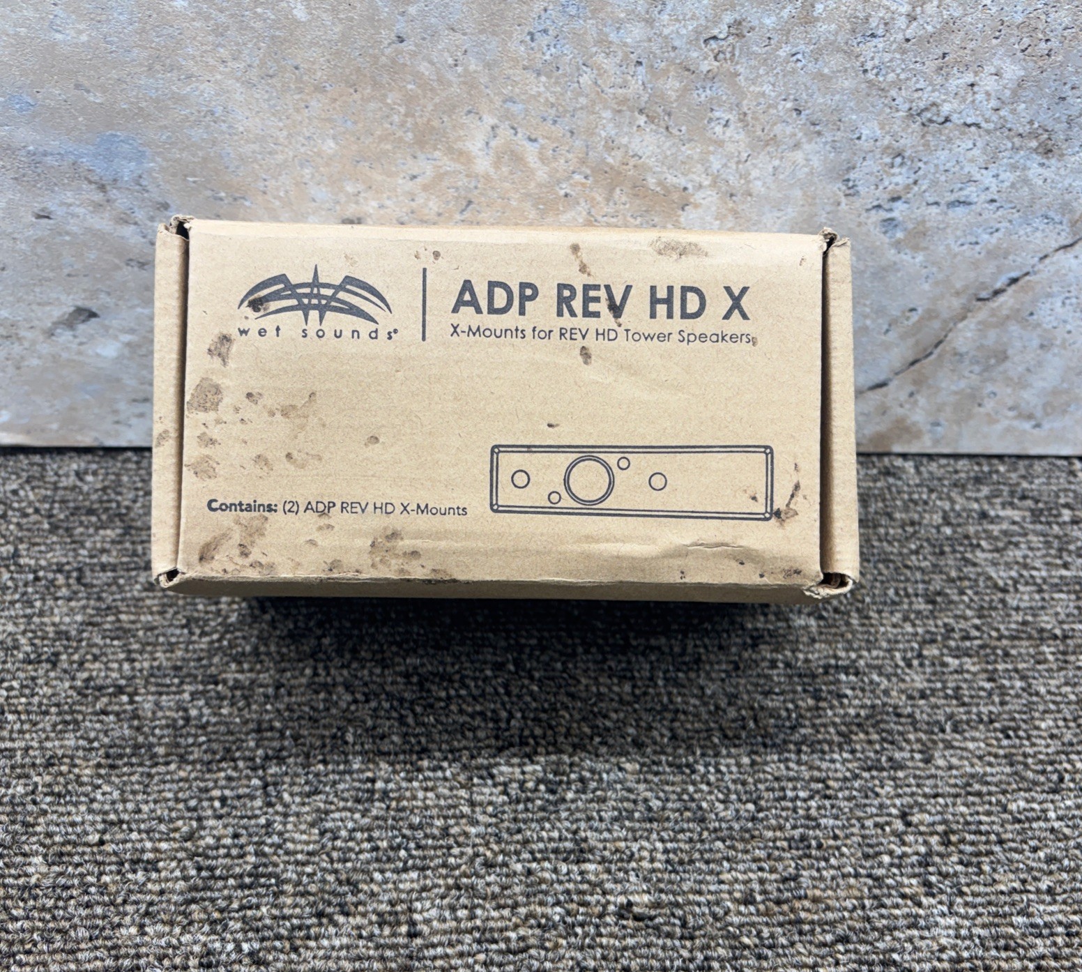 Wet Sounds ADP REV HD X-B,  X Mount For Rev HD Tower Speakers New-Open Box 72412