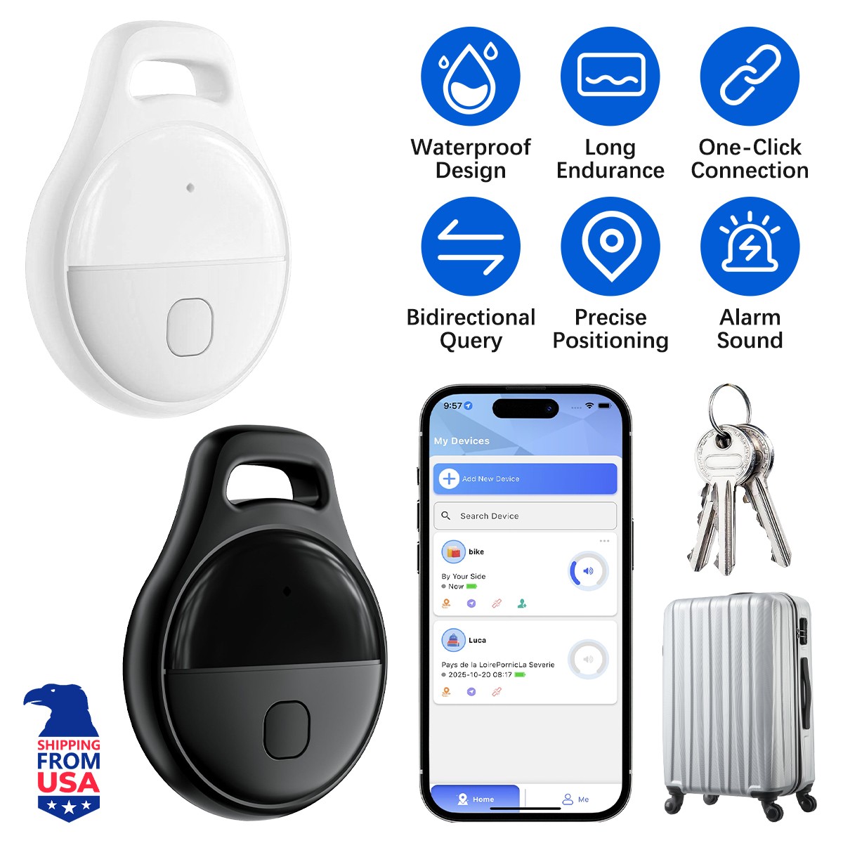 Smart Mini GPS Real-Time Locator Tracker Global Tracking Device Anti-Lost Alarm