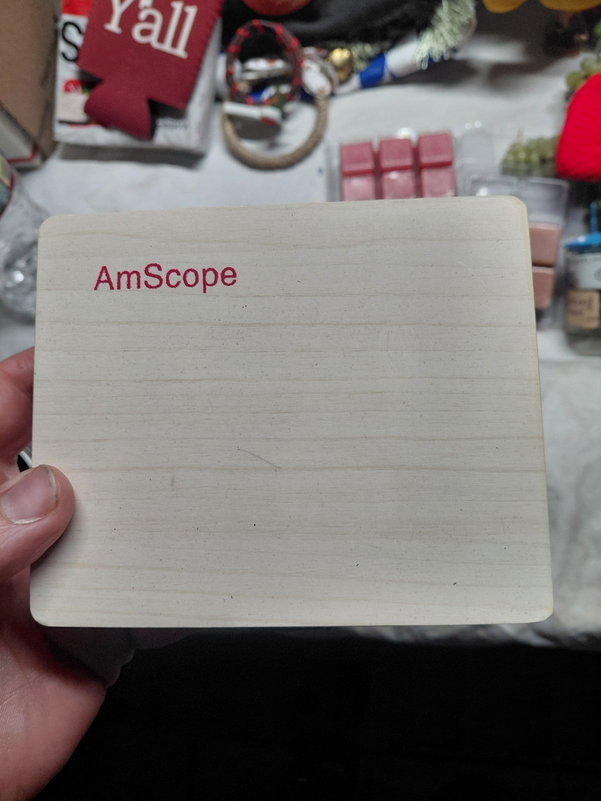 AmScope 25 Prepared Microscope Slides Glass with Wooden Box Animal STEM