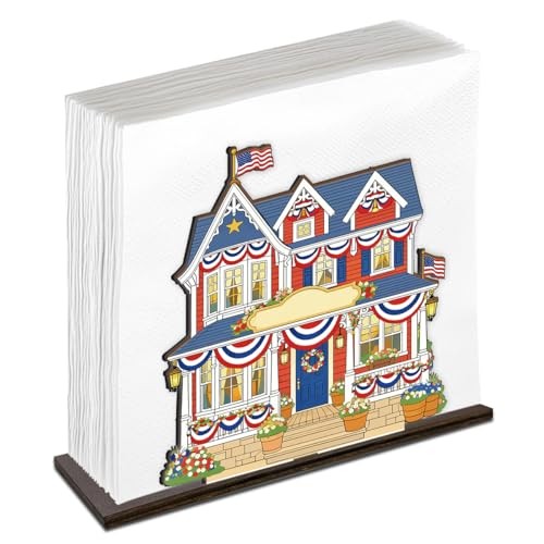 Independence Day 4th of July Napkin Holder for Table Decor Memorial Day Fourth