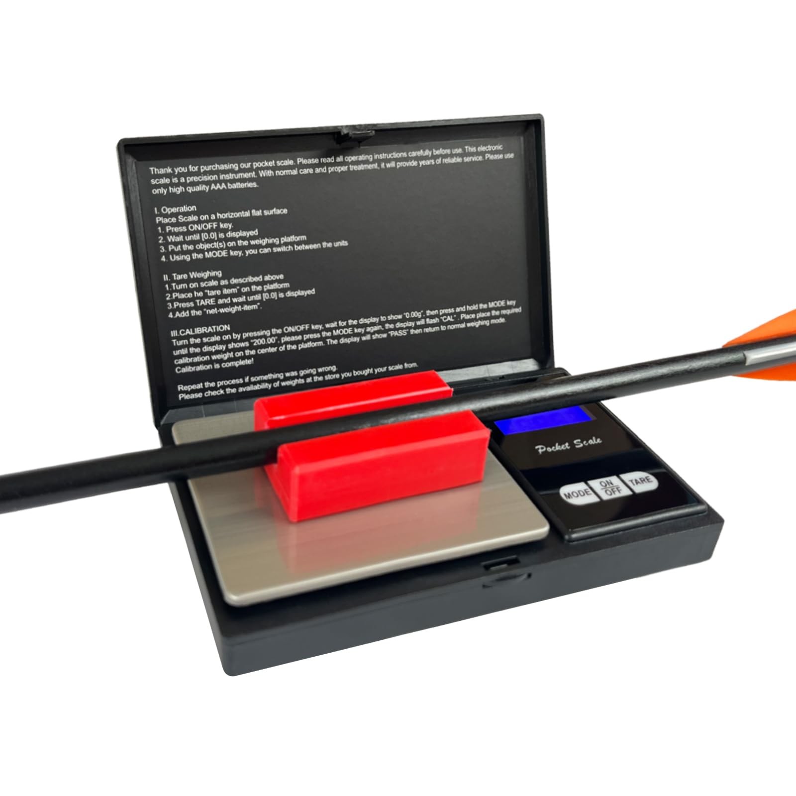 - QI HUO JU - Arrow Scale Grain Scale Archery Arrow Weight Scale Portable Dig...