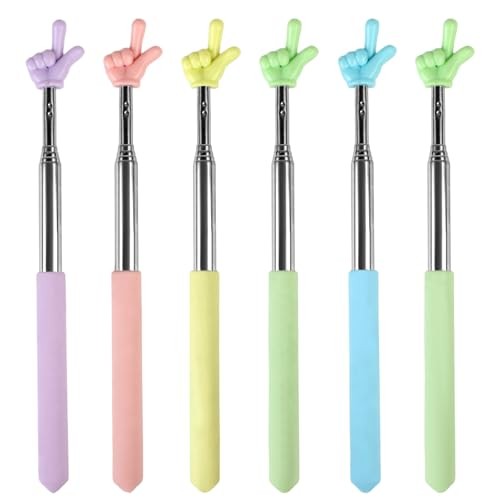Azureal 6PCS Pointer Finger Stick, Extendable Colorful Finger Pointer Stick,
