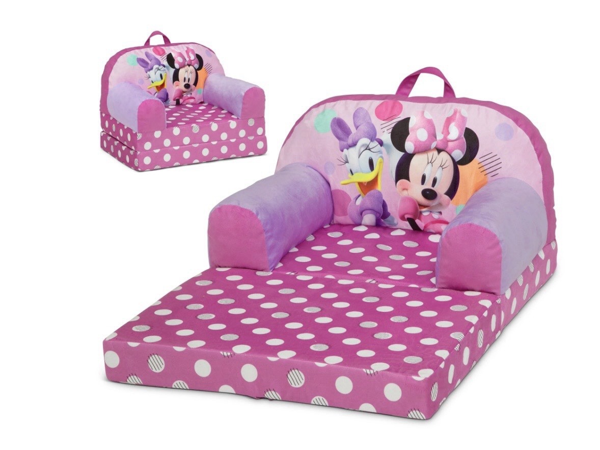 Disney Minnie Mouse Cozee Buddy Flip-Out Chair by Delta Children, Pink