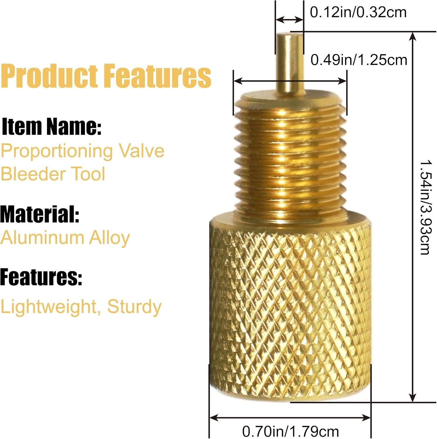 Brake Proportioning Valve Bleeder Tool, Valve Bleeding Tool Compatible with Gm