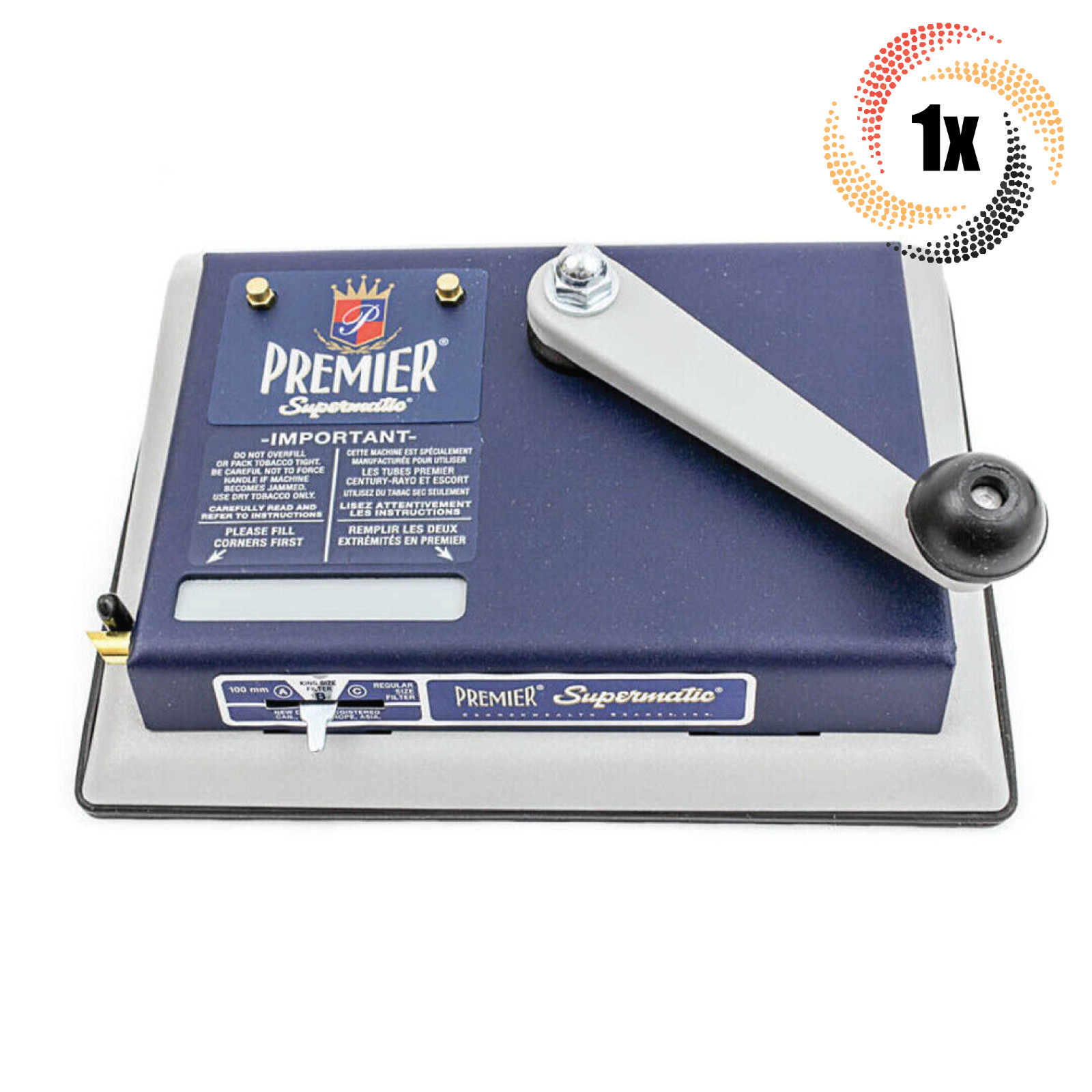 1x Machine Premier Supermatic Cigarette Machine | King & 100MM | + 2 Free Tubes