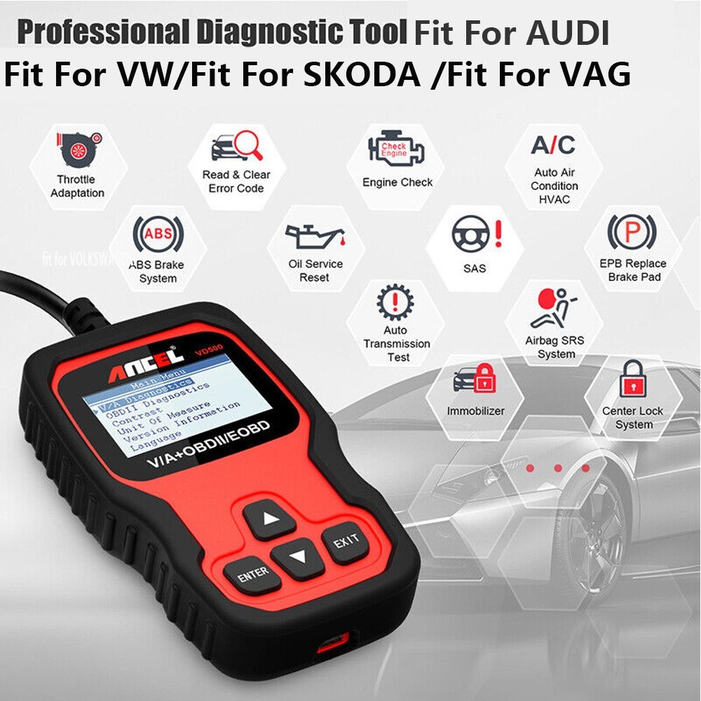 Fit For VW Audi Car Full System OBD2 Scanner Code Reader Scan Tool Oil EPB Reset