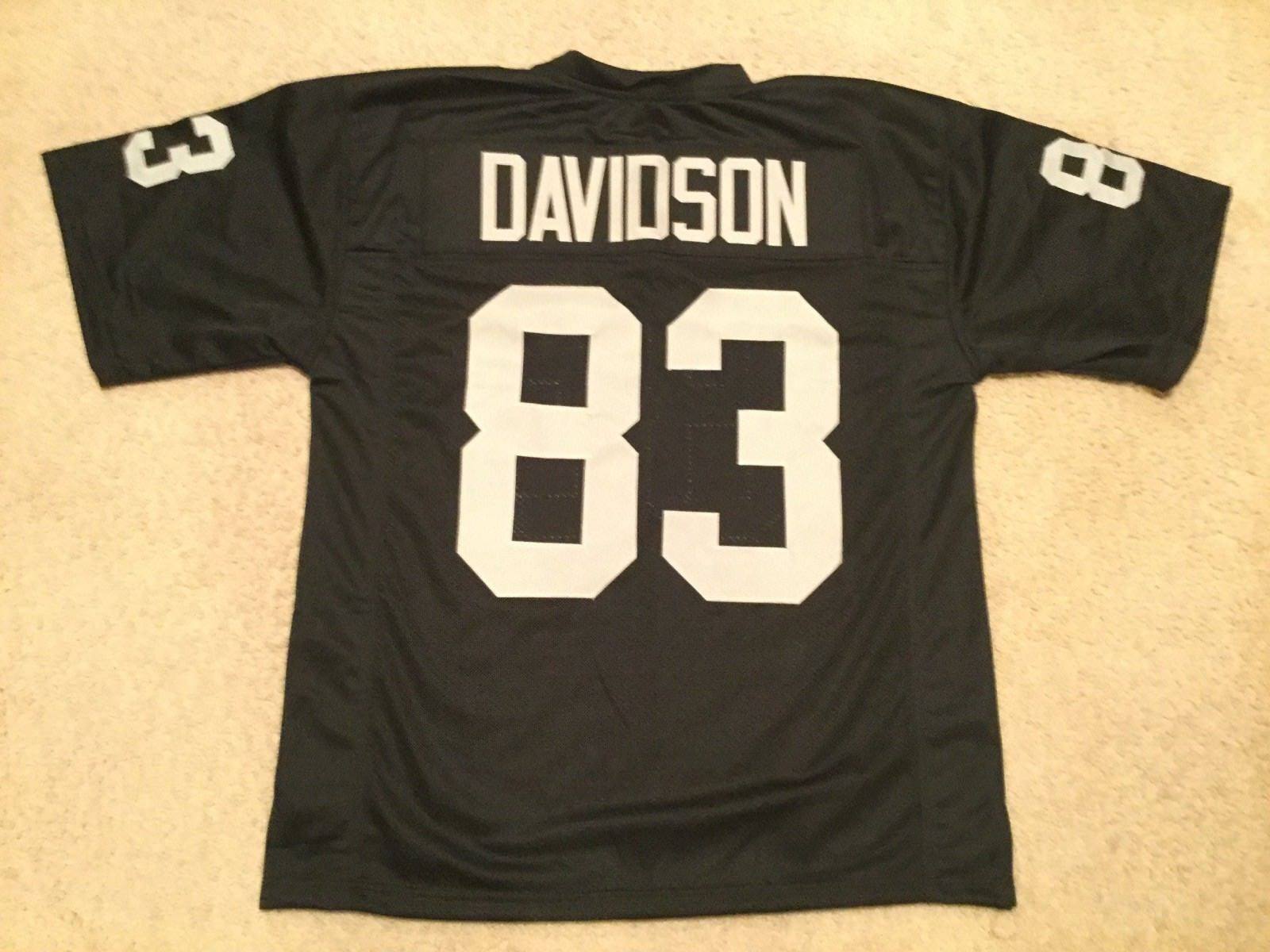 UNSIGNED CUSTOM Sewn Stitched Ben Davidson Black Jersey - M, L, XL, 2XL