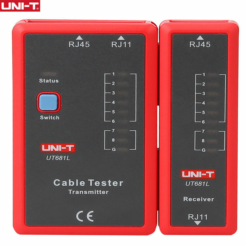 UNI-T UT681L LAN Cable Tester RJ45 RJ11 Ethernet & Telephone Wire Tracker