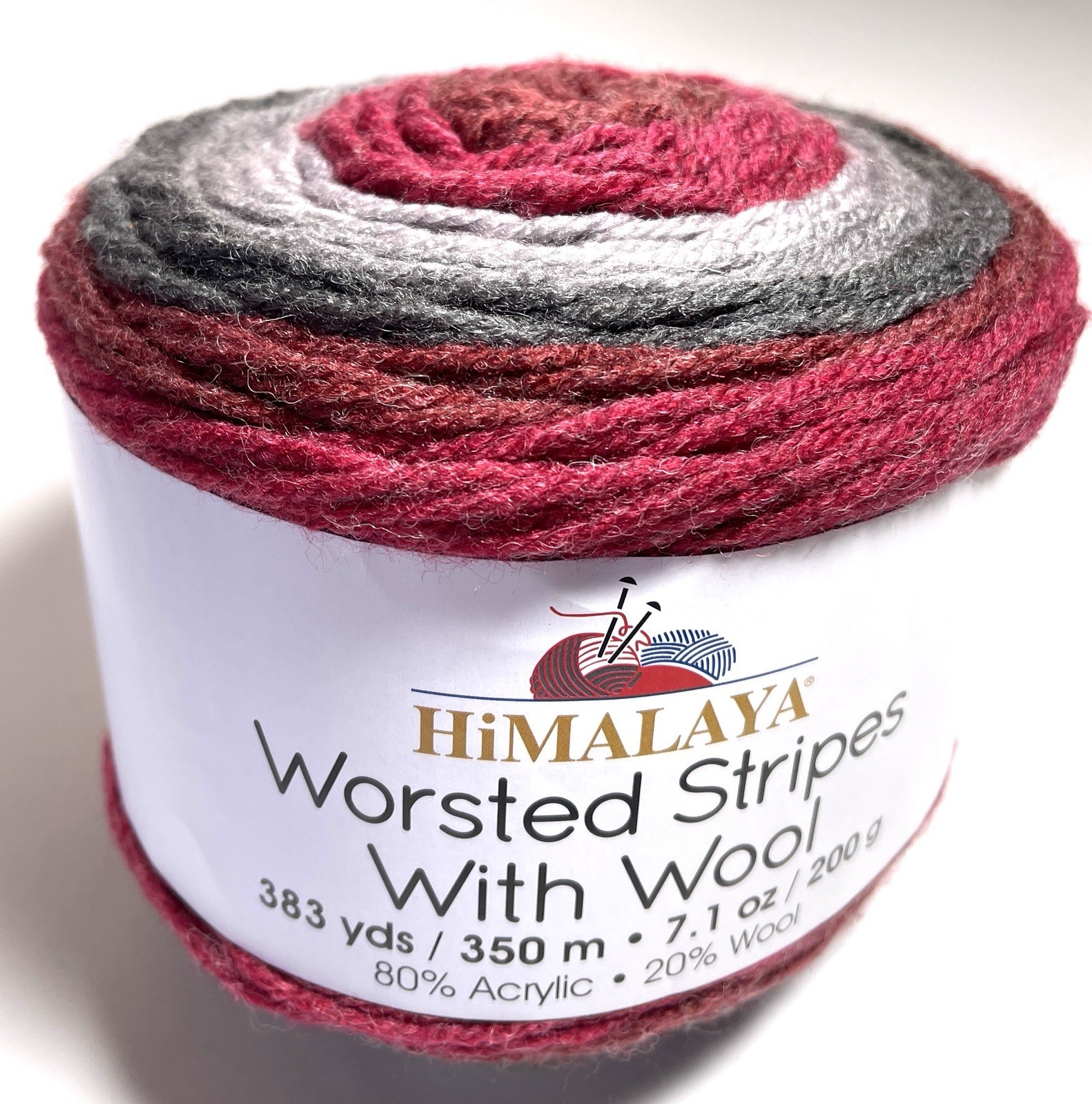 HIMALAYA WORSTED STRIPES WITH WOOL YARN 1pk. ARGYLE . I Combine Ship. See Det