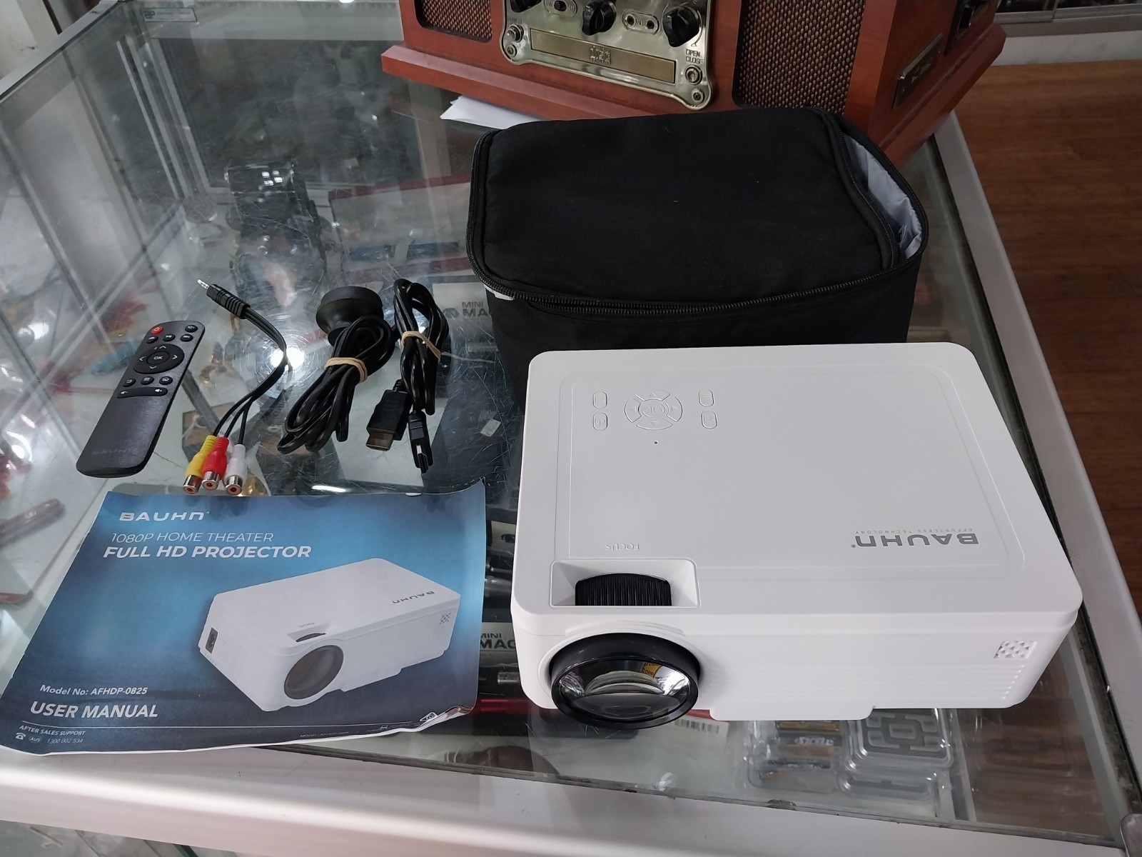 Bauhn 1080P Home Theater Full HD Projector - White