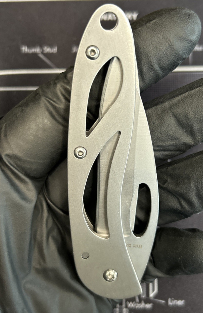 Sheffield Folding Pocket Knife 2.5" Plain Edge SS Blade & Handle VGUC W/Clip
