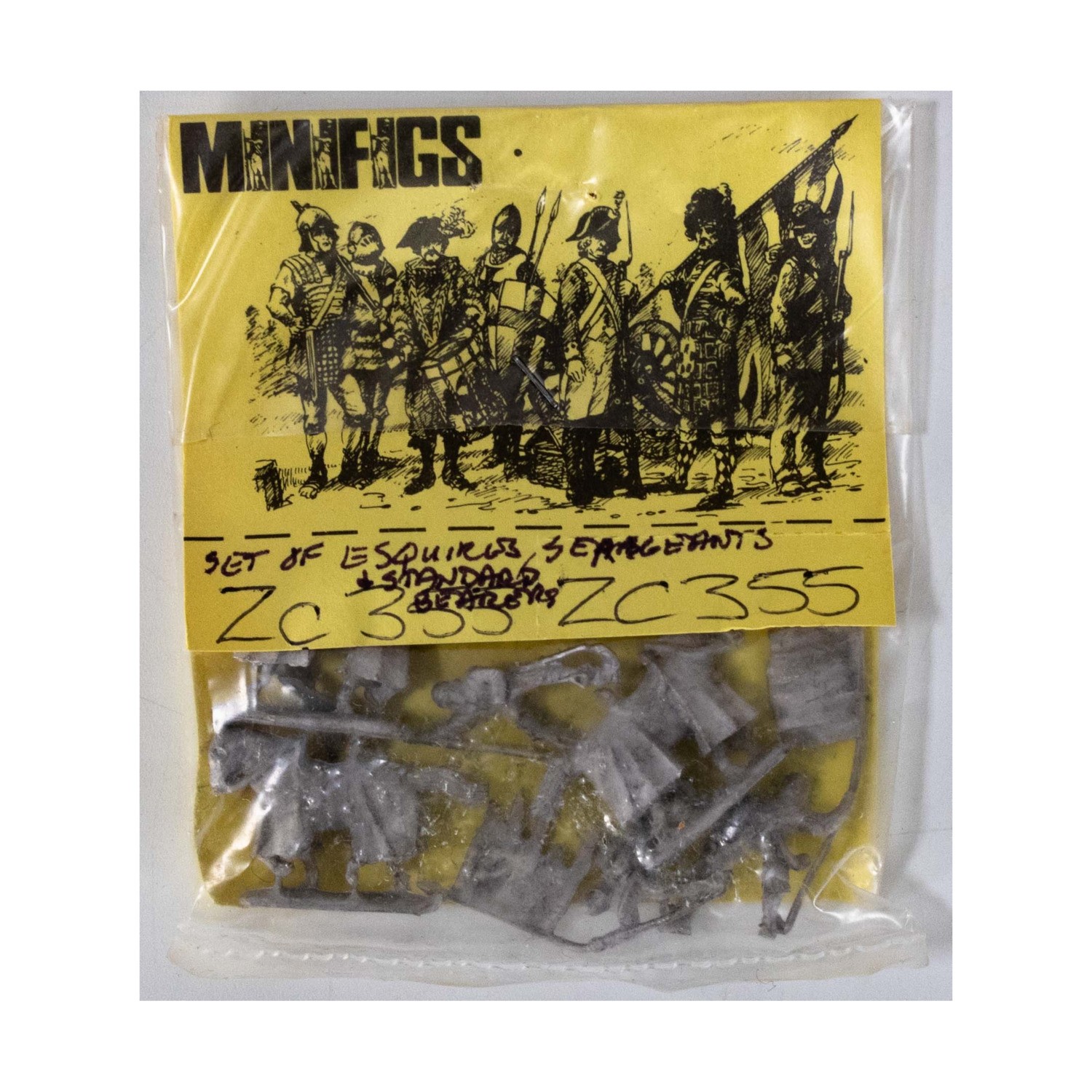 Minifigs Feudal Europe 15mm Esquires & Sergeants, Standard Bearers Pack New