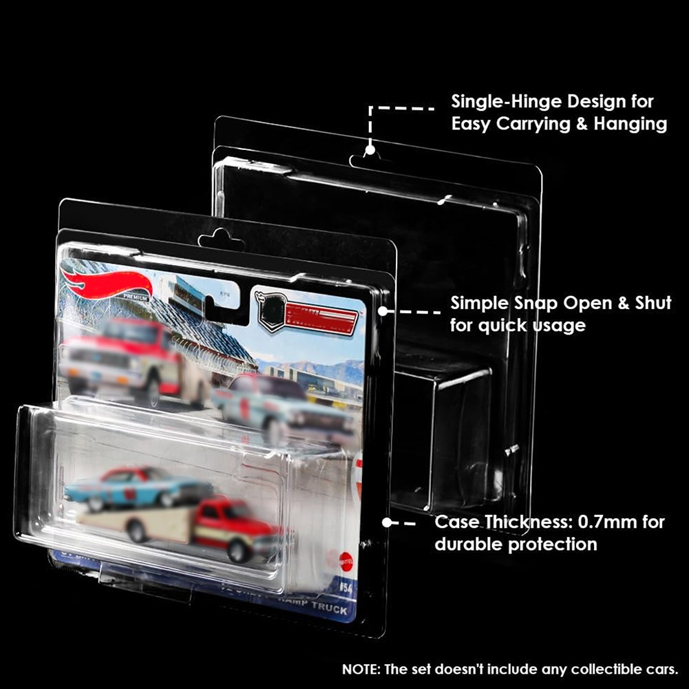 5-50Pack Diamond Protector for H-W Team Transport Clamshell Diecast Case