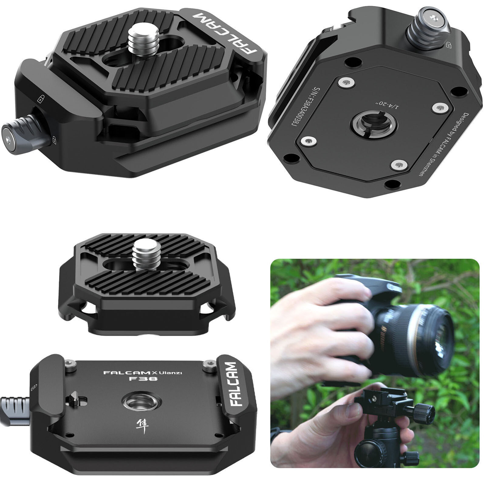FALCAM F38 Quick Release System with Quick Release Base Mount 2268