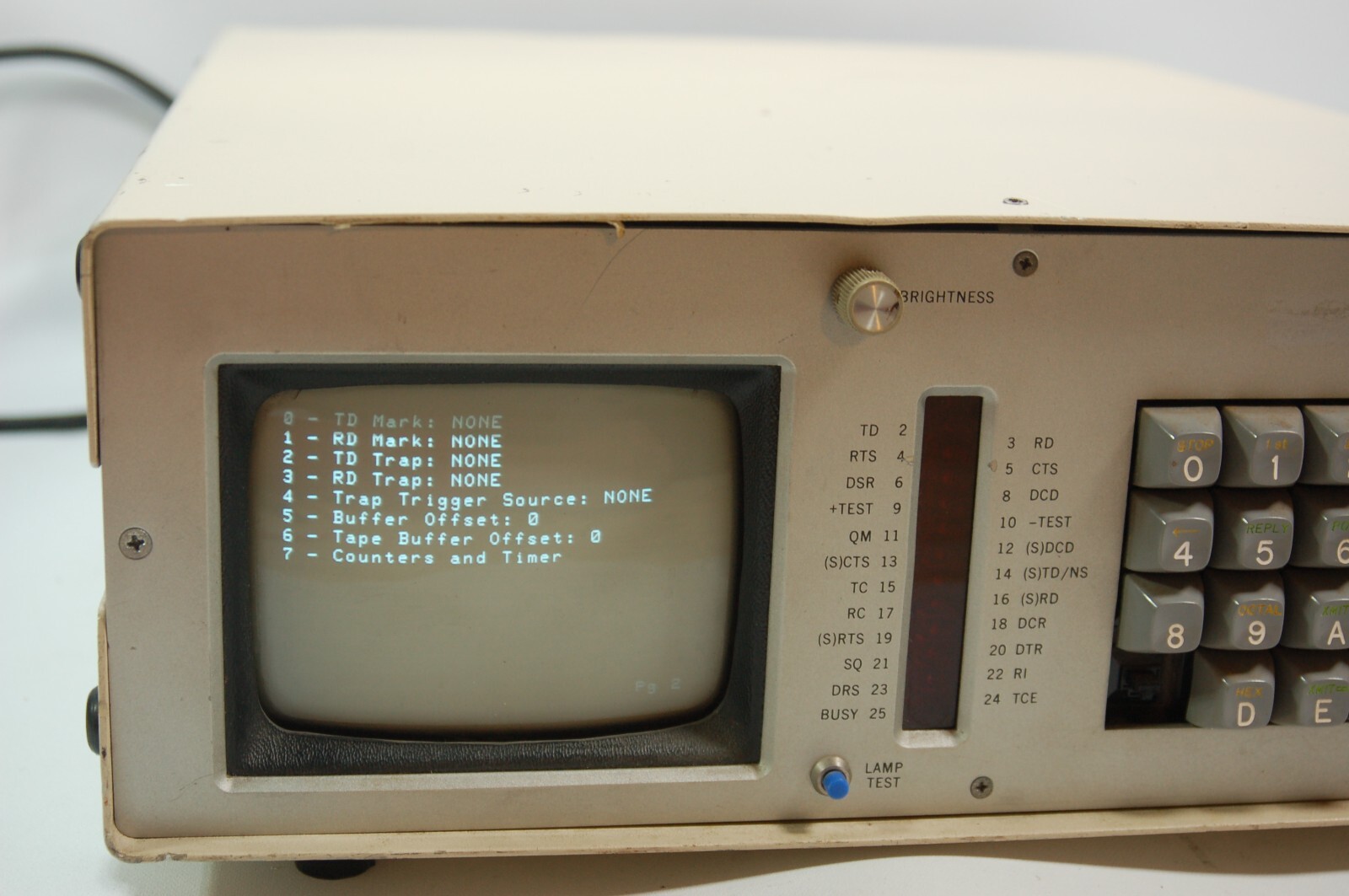 Vintage 1981 International Data Sciences Hawk 4010 Datatrap 5" CRT Power Tested
