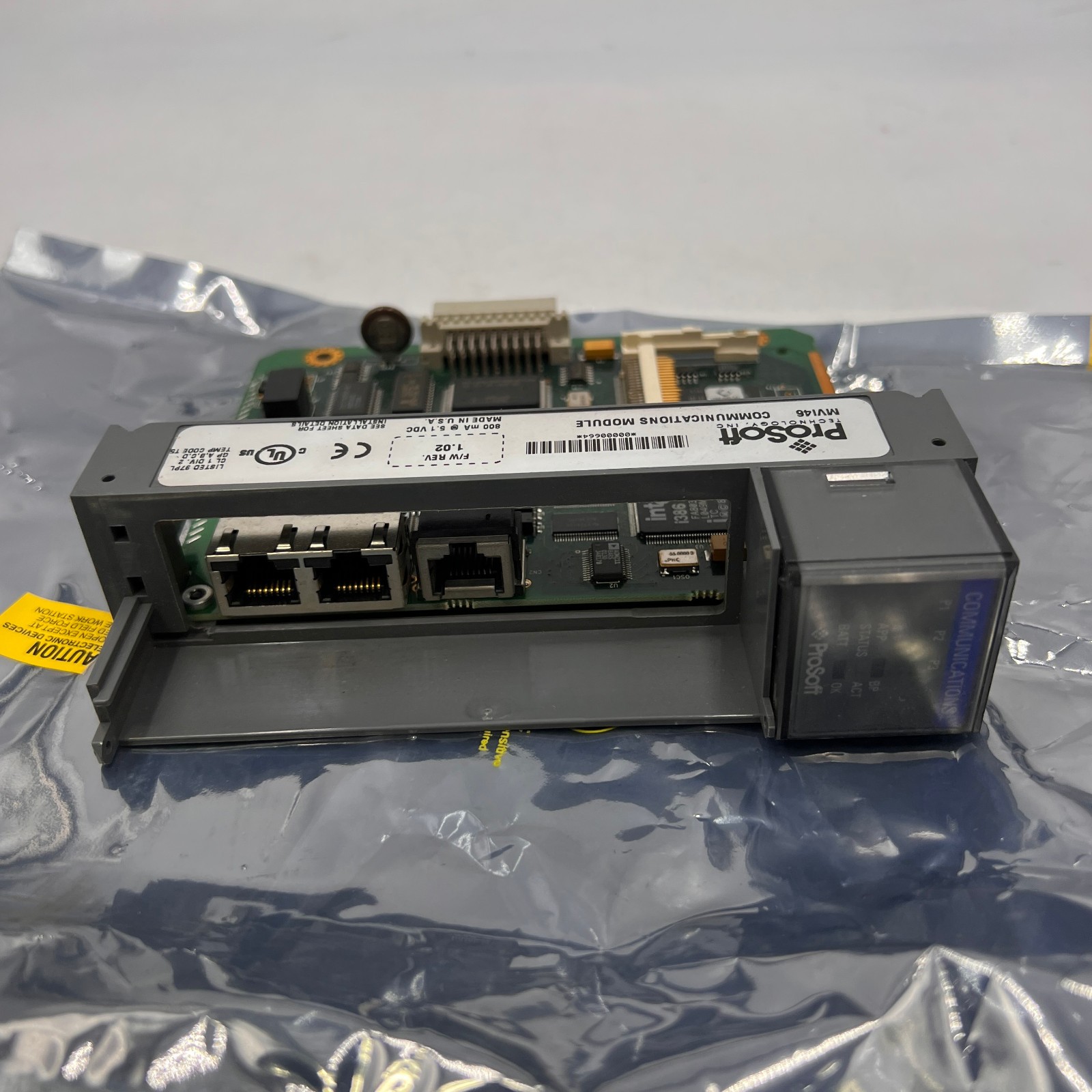 ProSoft Technology MVI46 Communications Module 800mA 5.1VDC *MISSING DOOR*