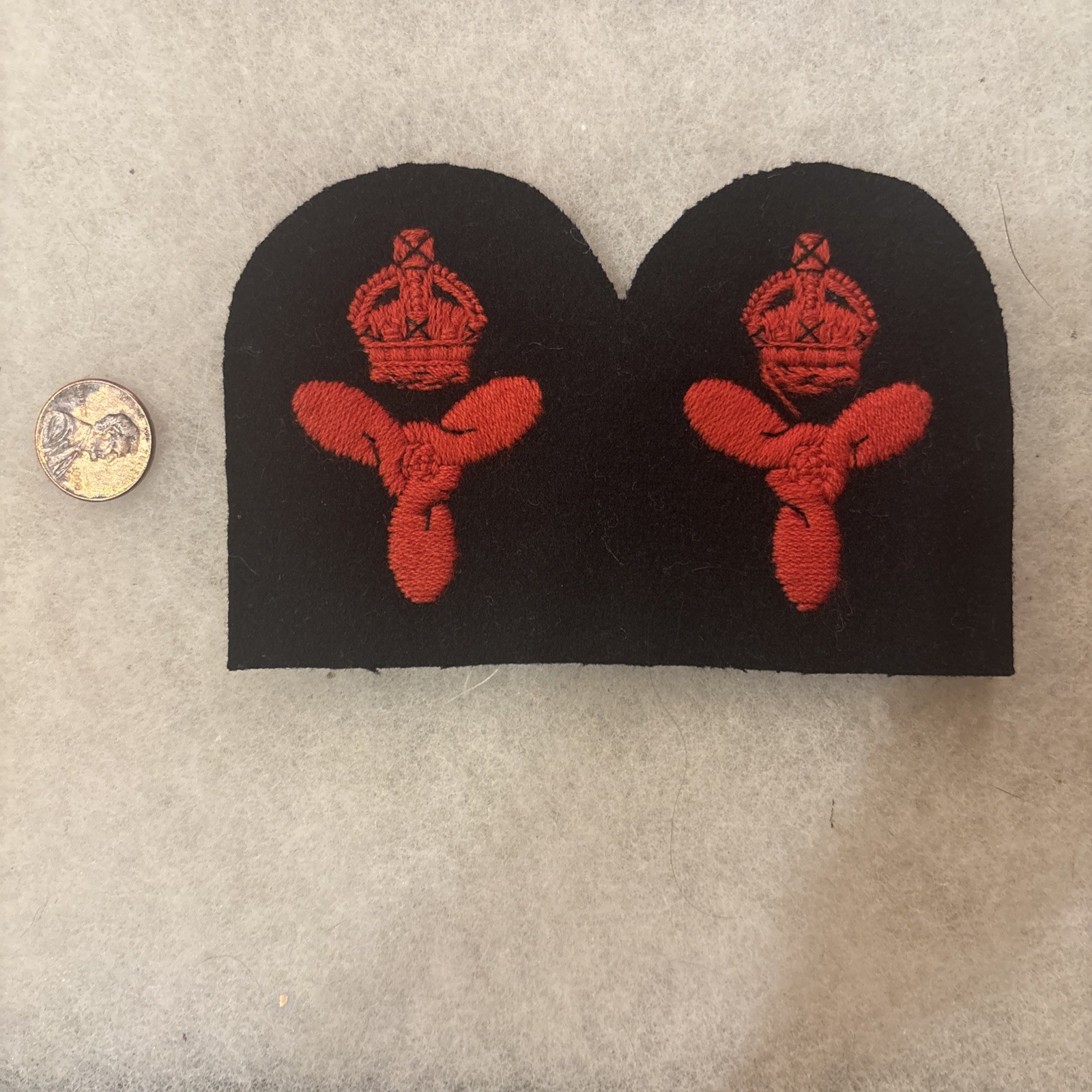 Pair Of Royal Navy Petty Officer Stoker Mechanic Patches