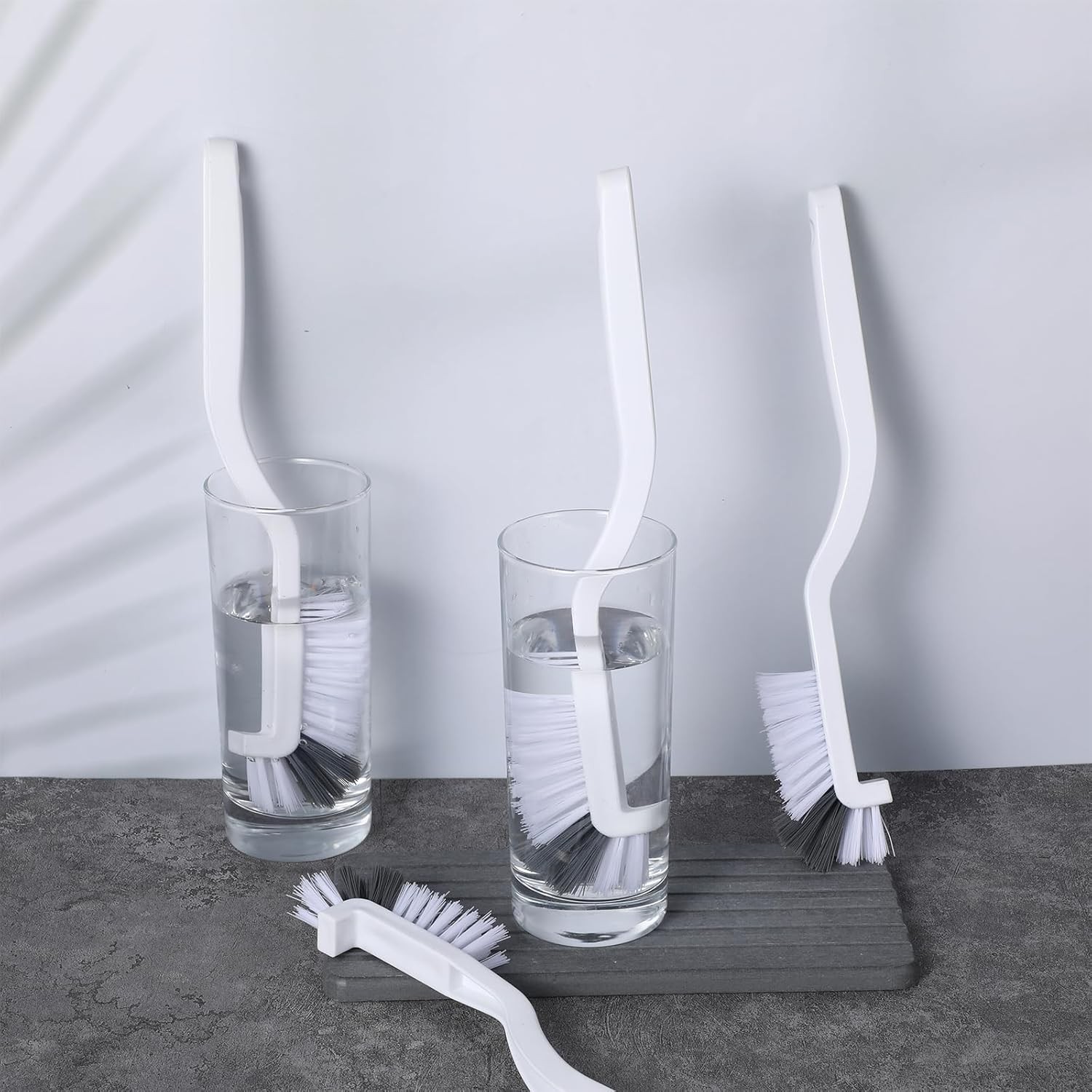 4PCS Right Angle Kitchen Scrub Brushes Small Crevice Cleaning Tools with Stiff B