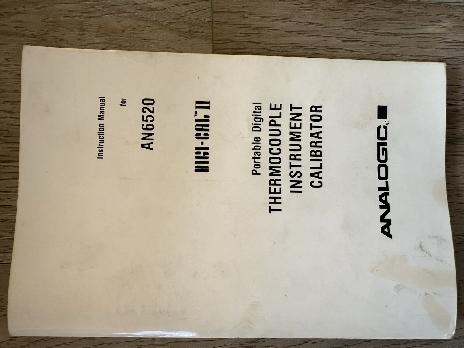analogic thermocouple instrument calibrator