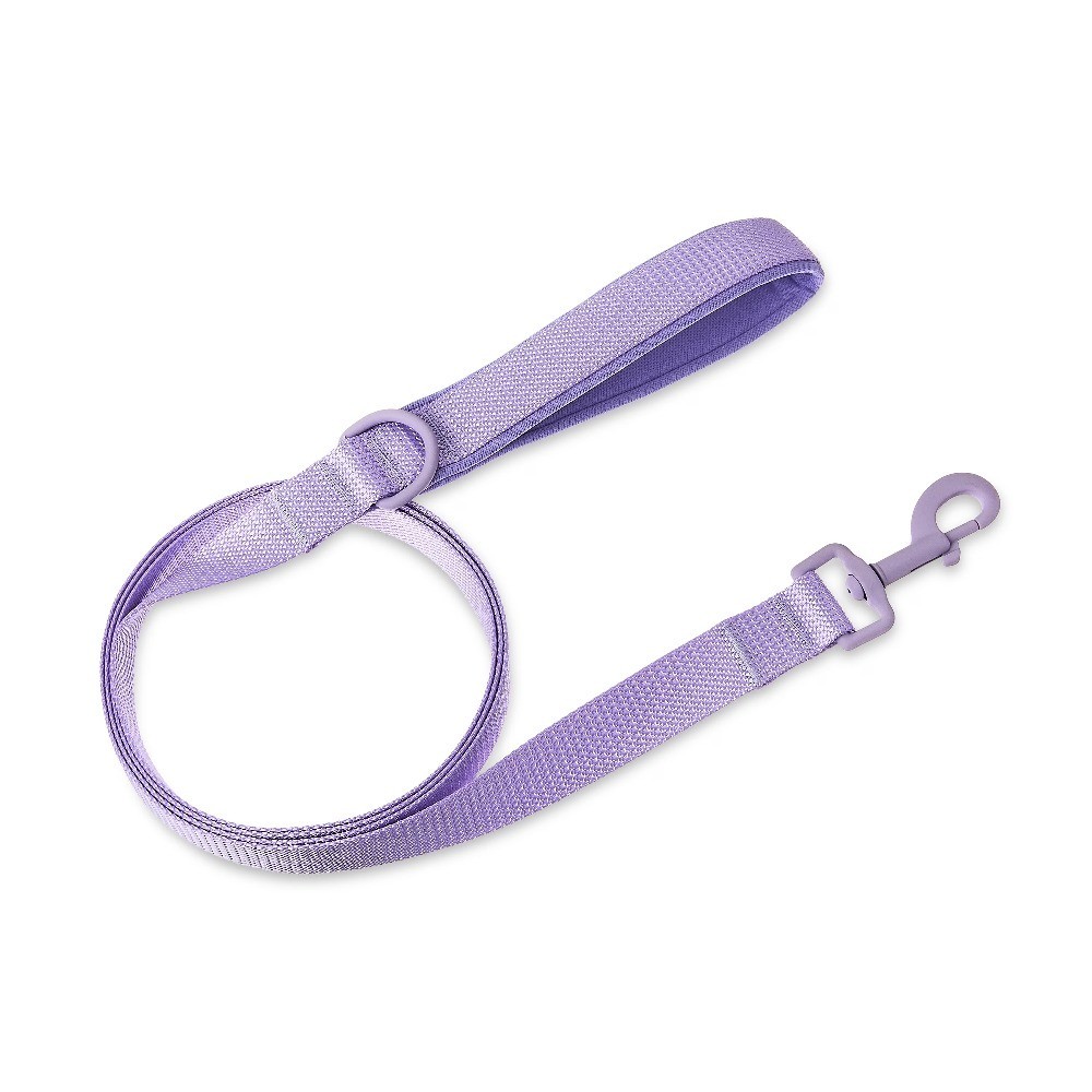 Neoprene Padded Dog Leash for Medium Large Dogs 6 Feet Long Lavender Color Pet