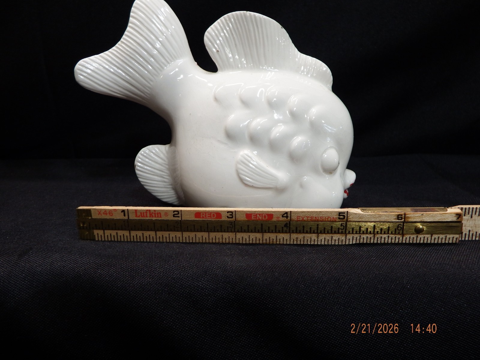 Vintage Ceramic Fish Wall Pocket/Sponge Holder-C338