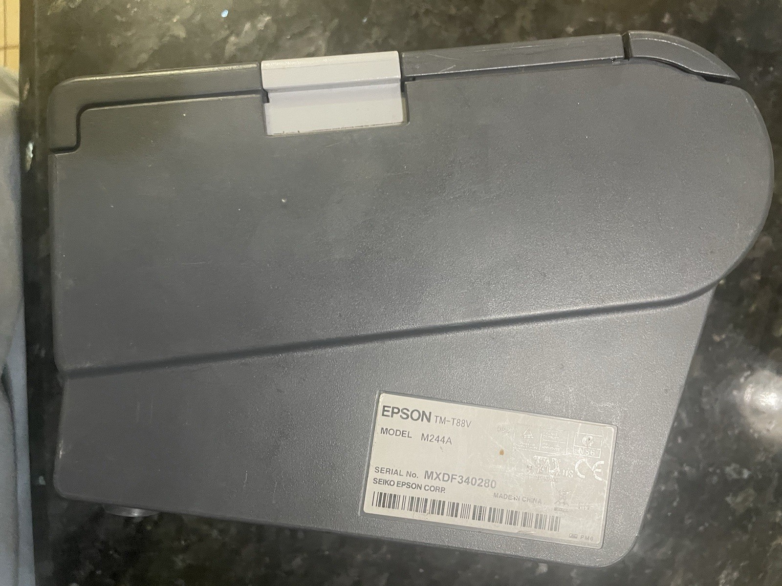 Epson Thermal Receipt Printer, POS Printer, TM-T88V, Model M244A No Plug