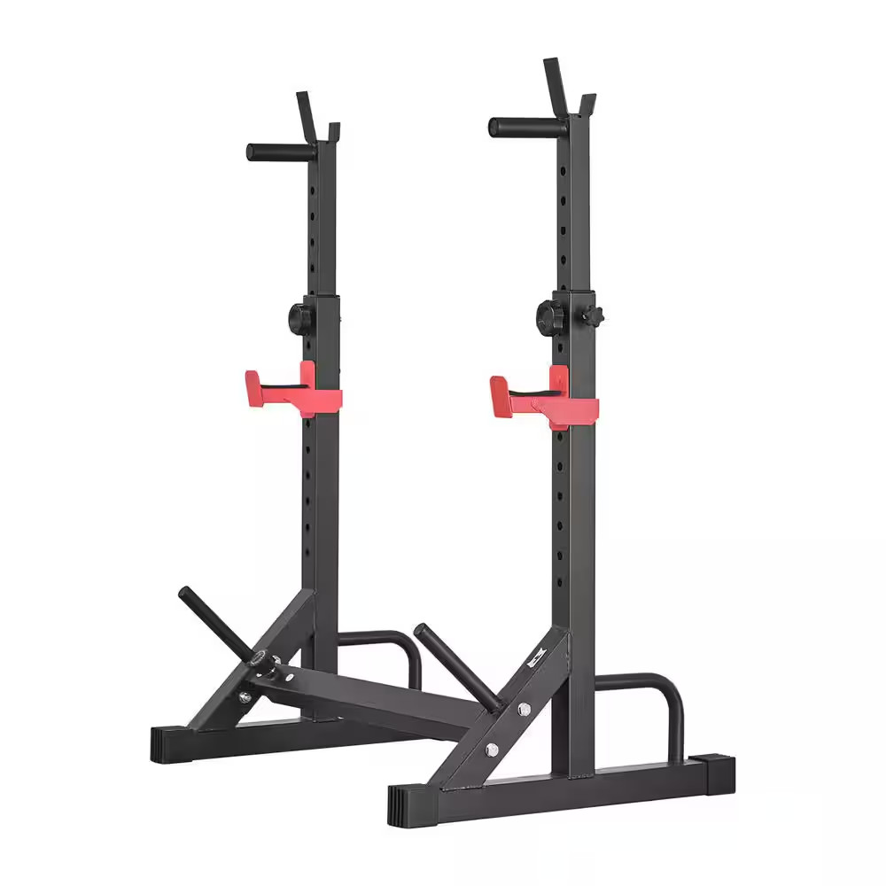 Power Cage Squat Rack, 550 Lbs. Strength Training Workout Equipment,Home Gym Pow