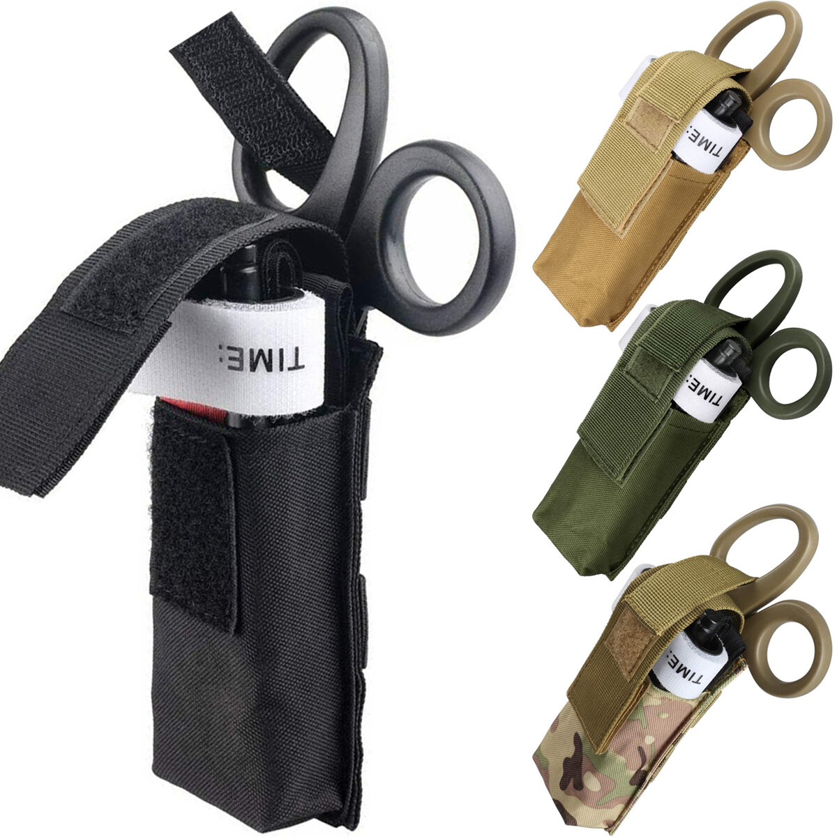 Tourniquet Pouch Holder Tactical MOLLE EMT Trauma Shear Slot Pouch Belt Loop Bag