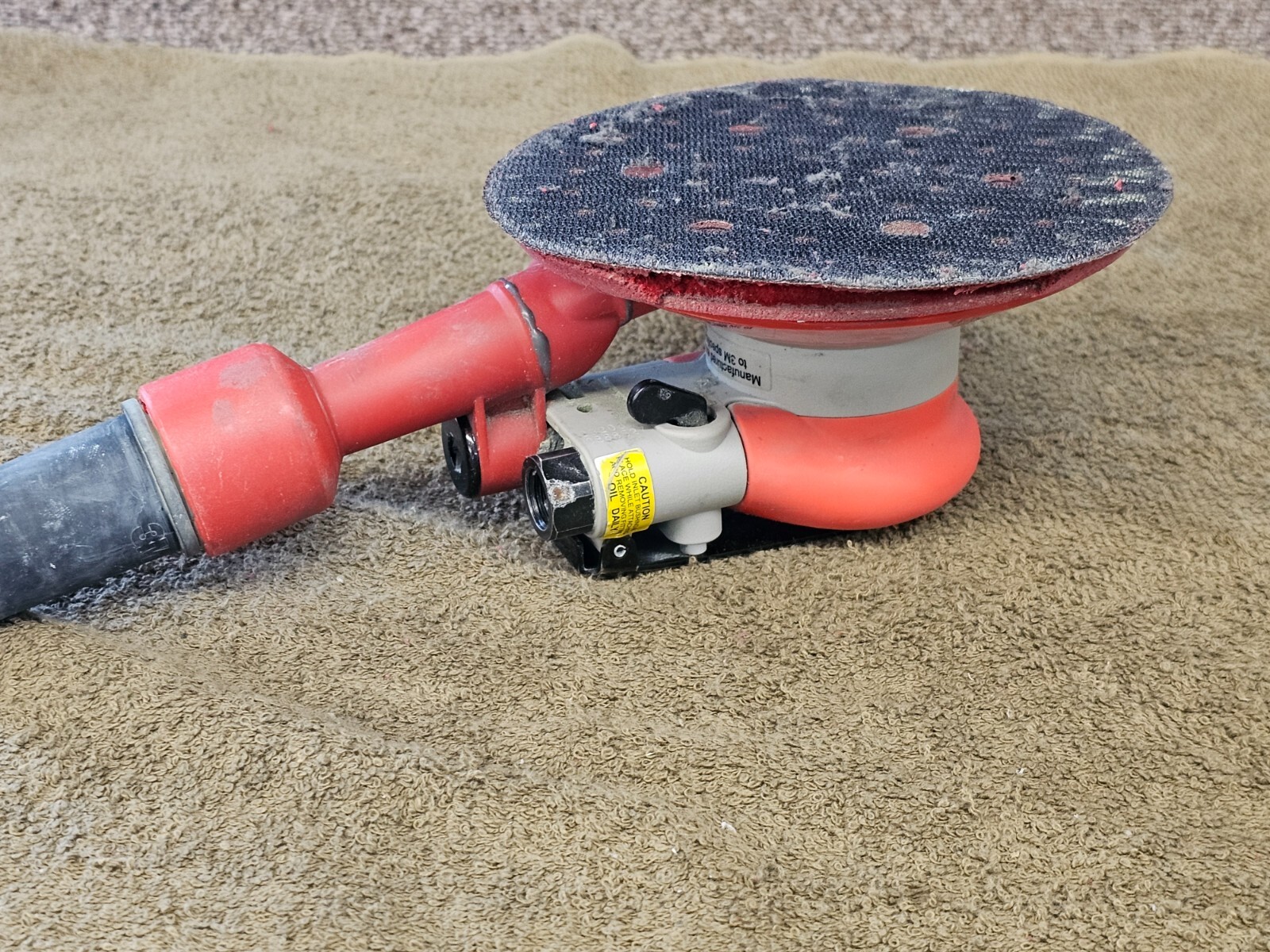 3M Random Orbital Vacuum Sander 20208 Air Pneumatic Hook loop 6" Disc Pad