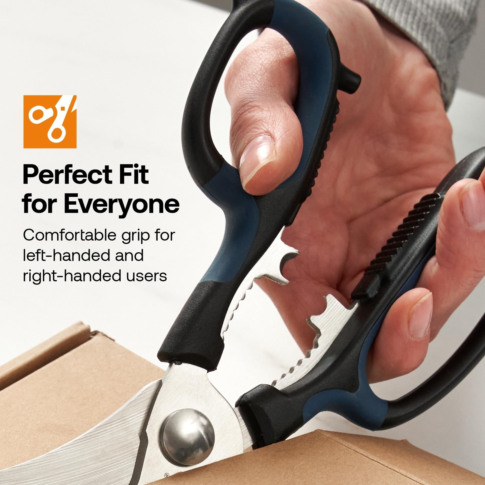 AnySharp 5-in-1 Multi-Function Kitchen Shears - Dishwasher Safe | Heavy Duty ...