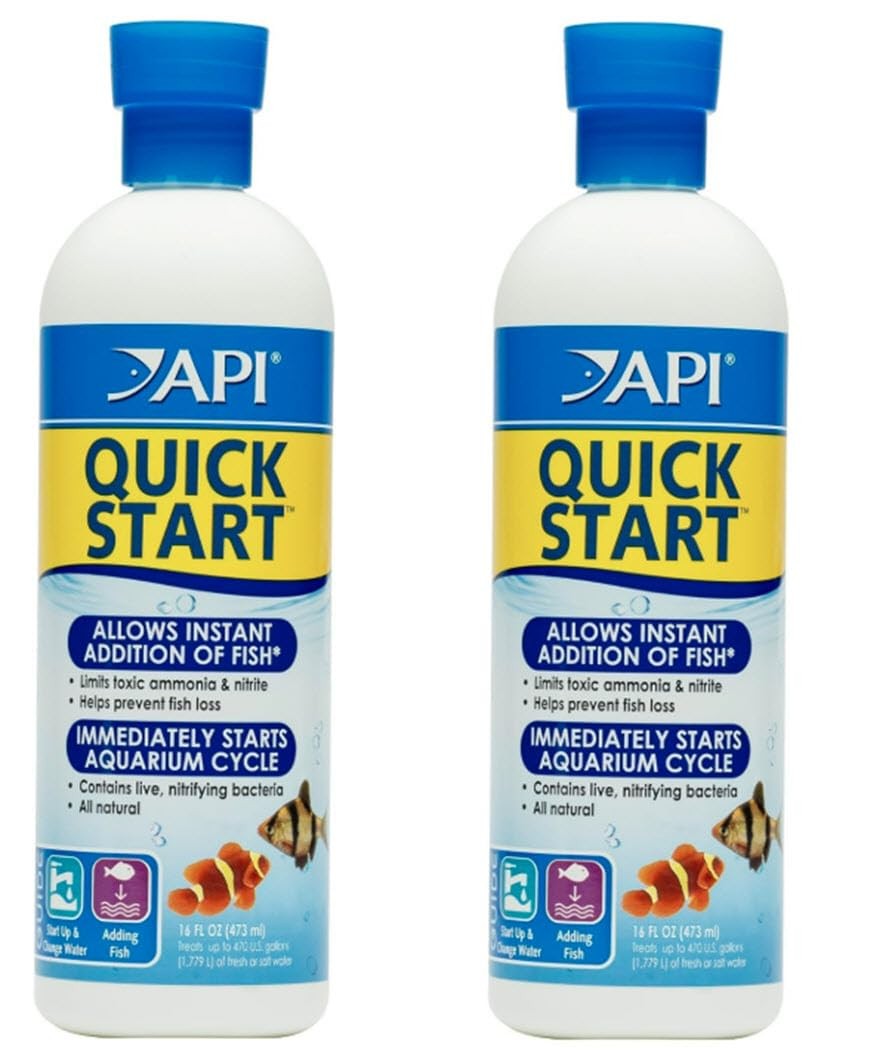 API Quick Start 16oz Bottles for Freshwater and Saltwater Aquariums