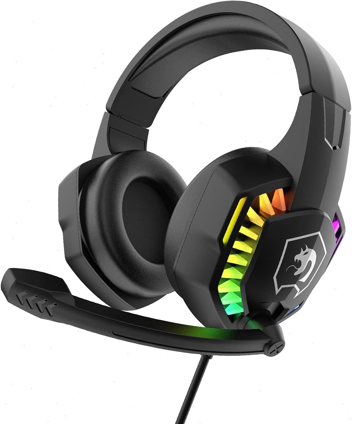 3.5mm Gaming Headset Microphone LED Headphones Stereo Bass Surround for PC XBox