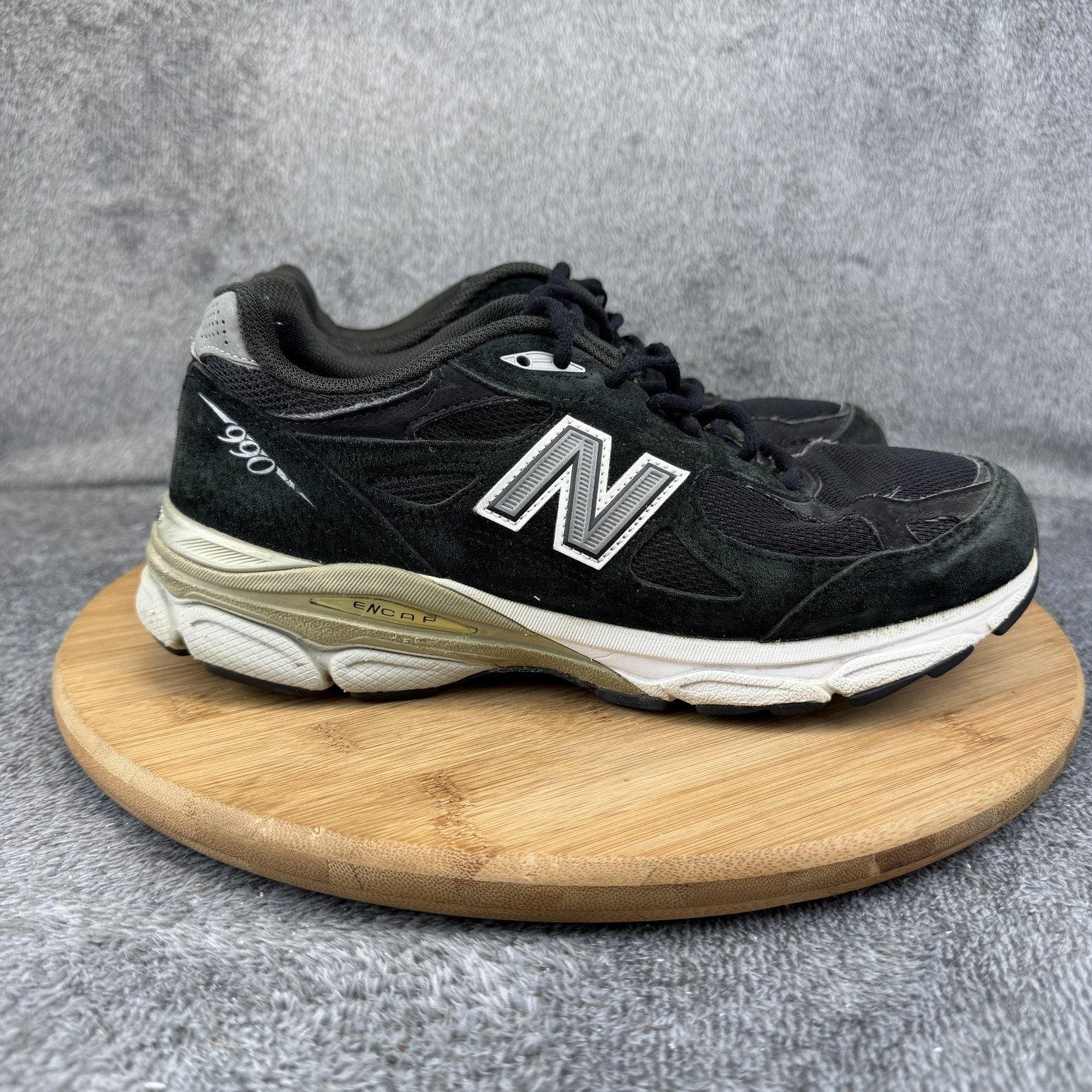 New Balance 990v3 Shoes Womens Size 8 Black Running Sneakers W990BK3 Made USA