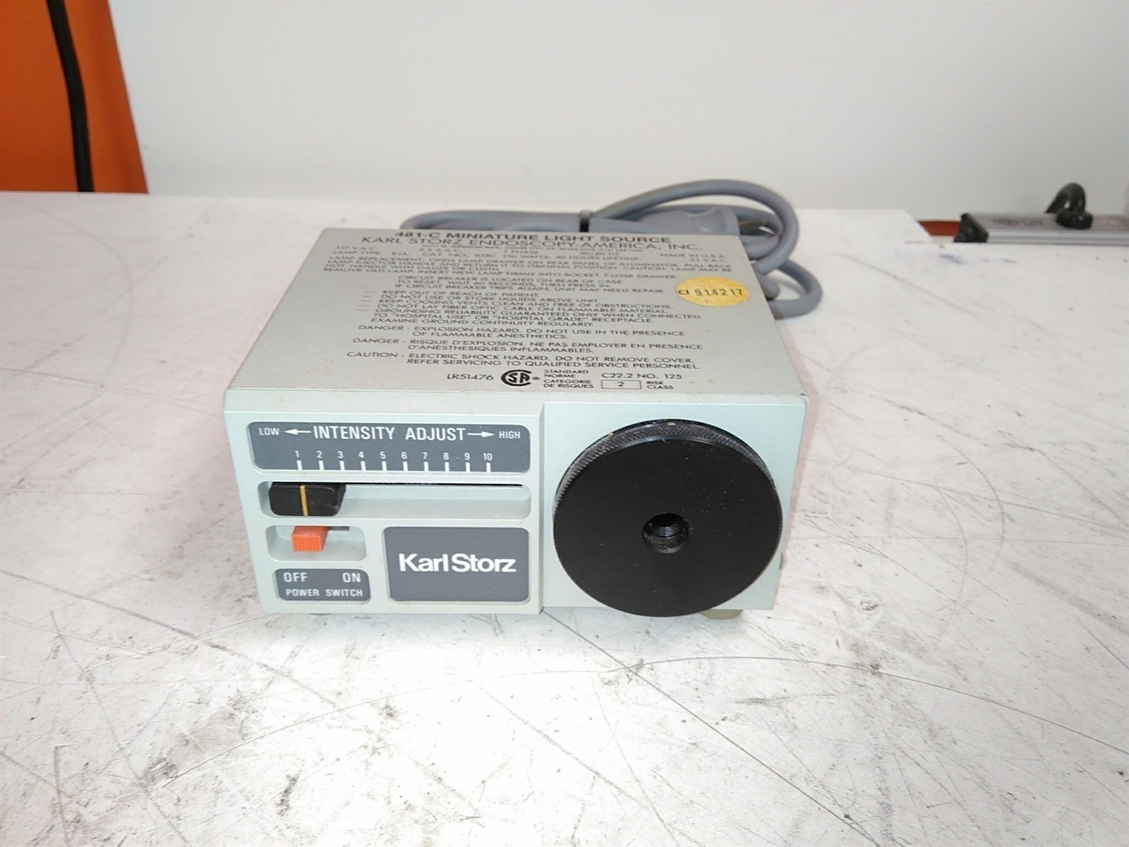 Karl Storz 481C Endoscopy Miniature Light Source Power Tested Only See DESC