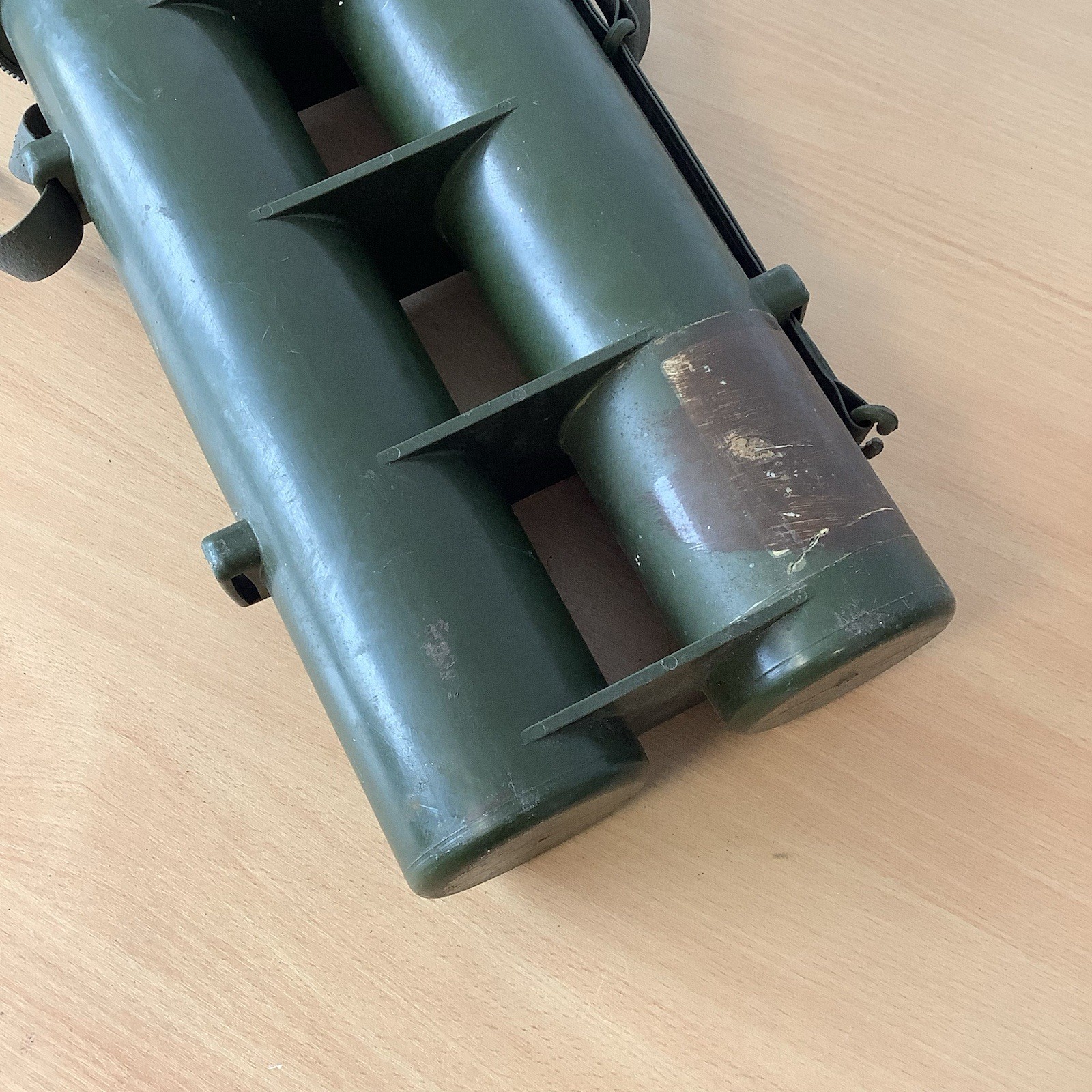 Dual Mortar Tube Ammunition Surplus Storage Plastic Empty Geocaching Watertight