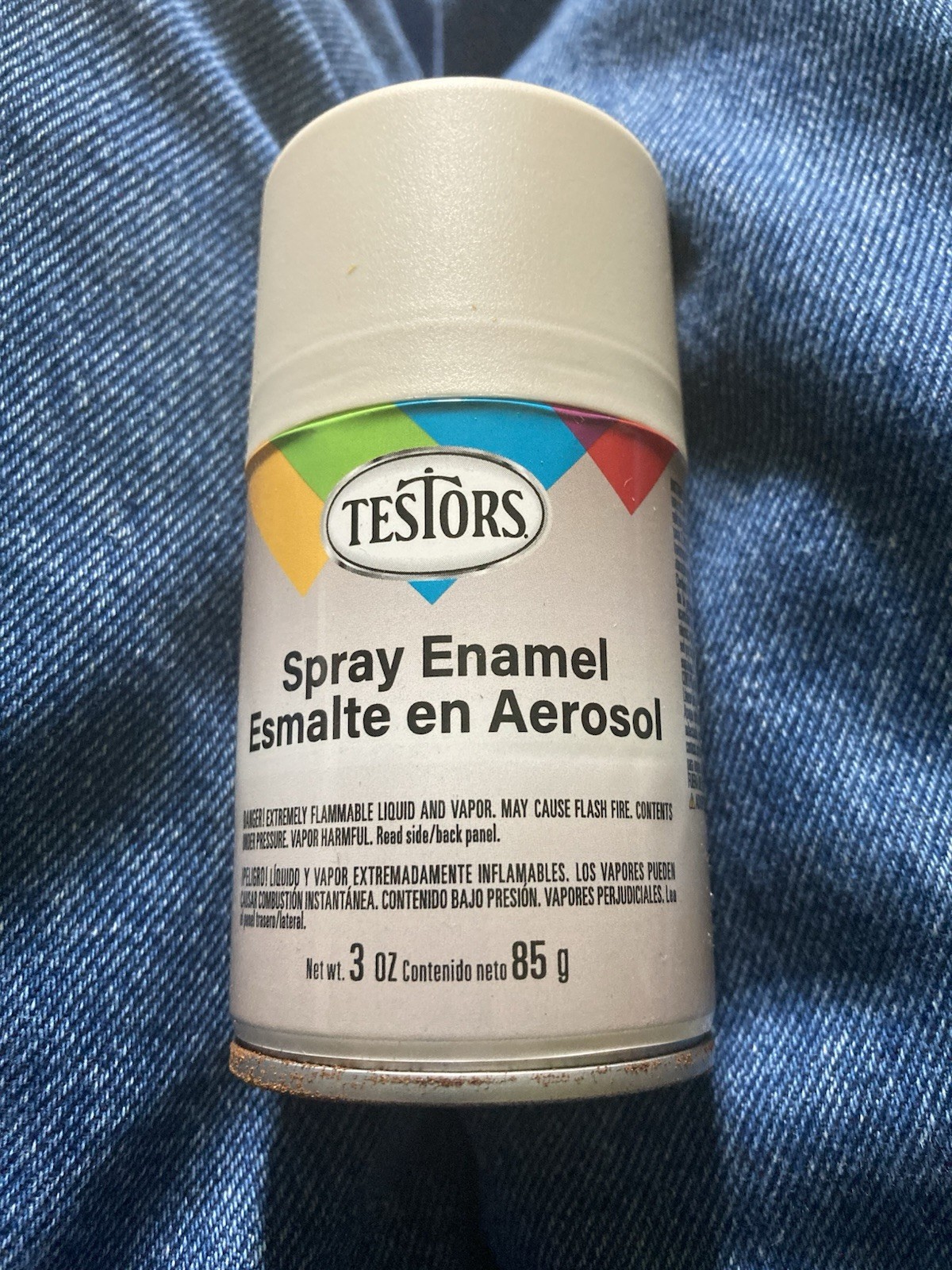 Testors Enamel Spray Paint 1233 Light Aircraft Gray