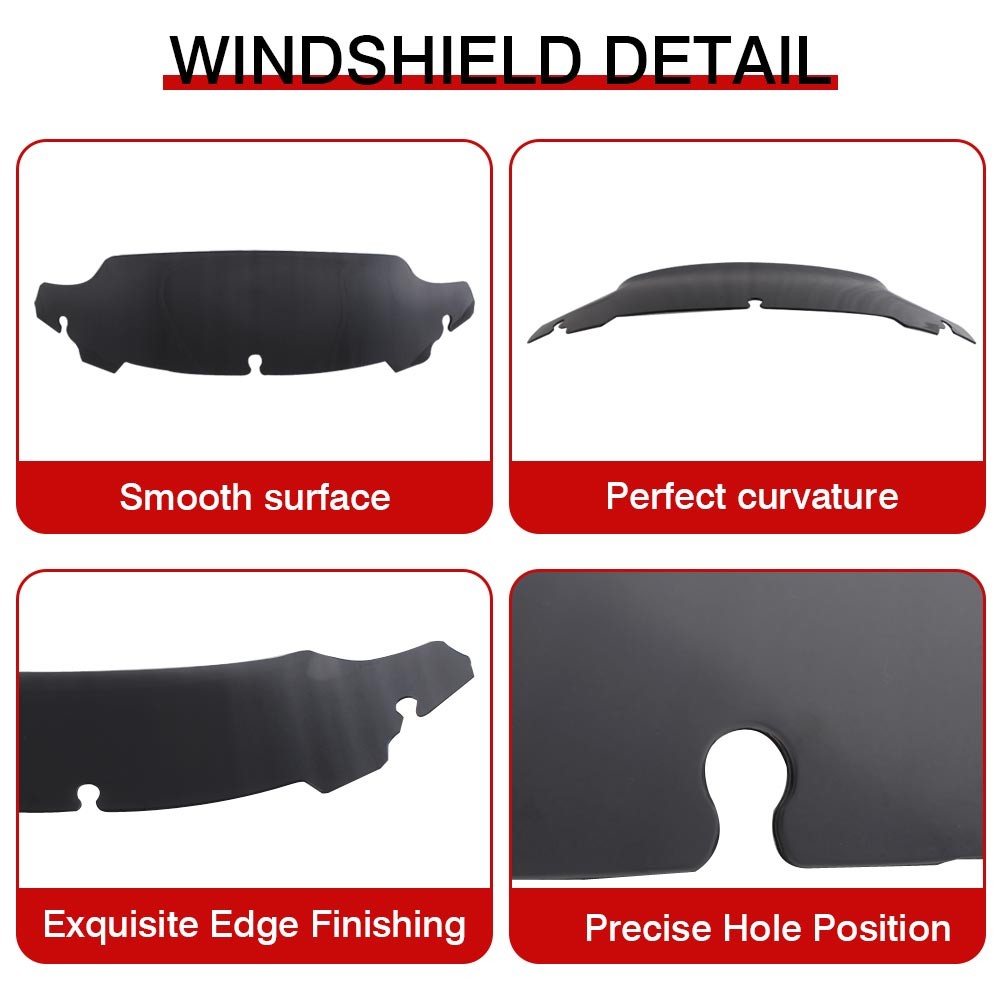 4.5" Wave Windshield Windscreen For Harley Electra Glide Standard FLHT 2019-2021