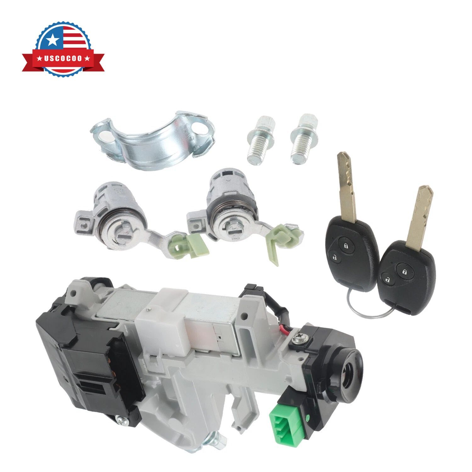 Ignition Switch & Door Lock Cylinder System Device for 02-06 Honda CR-V USA