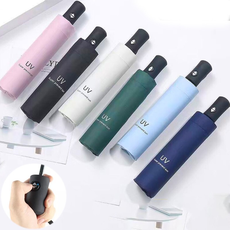 Automatic Umbrella Sun and Rain Anti-UV Windproof 3 Folding Compact Umbrella