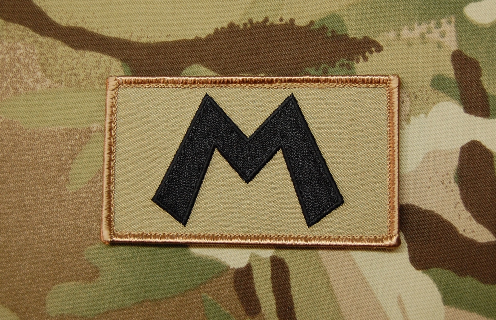 Replica M Squadron Embroidered Patch Shaky Boat Service UKSF Poole Hook Backing