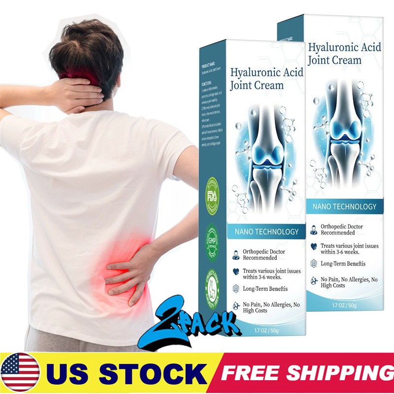 2026 NEW Hyaluronic Acid Joint Cream - Joint- Knee Pain Relief 1.76oz/ 50g 2PCS