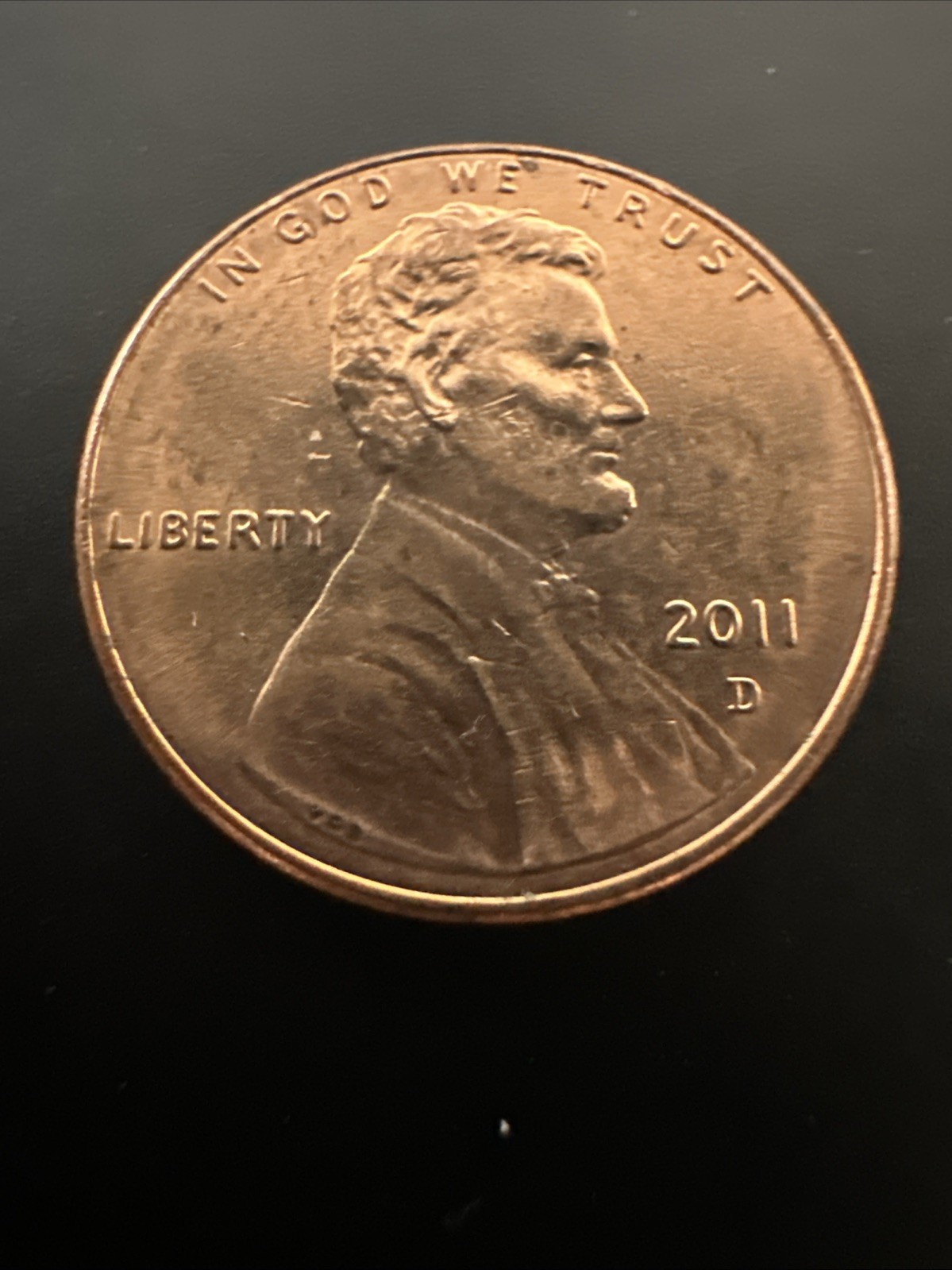 2011 D Lincoln Shield Cent, Circulated, AU+