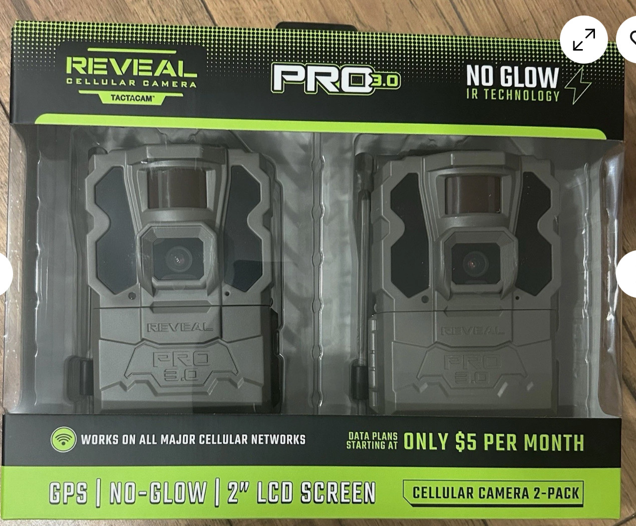 Tactacam Reveal 3.0 Pro Cellular Trail Camera - 2-Pack RV-XP3-BNDL1 NEW