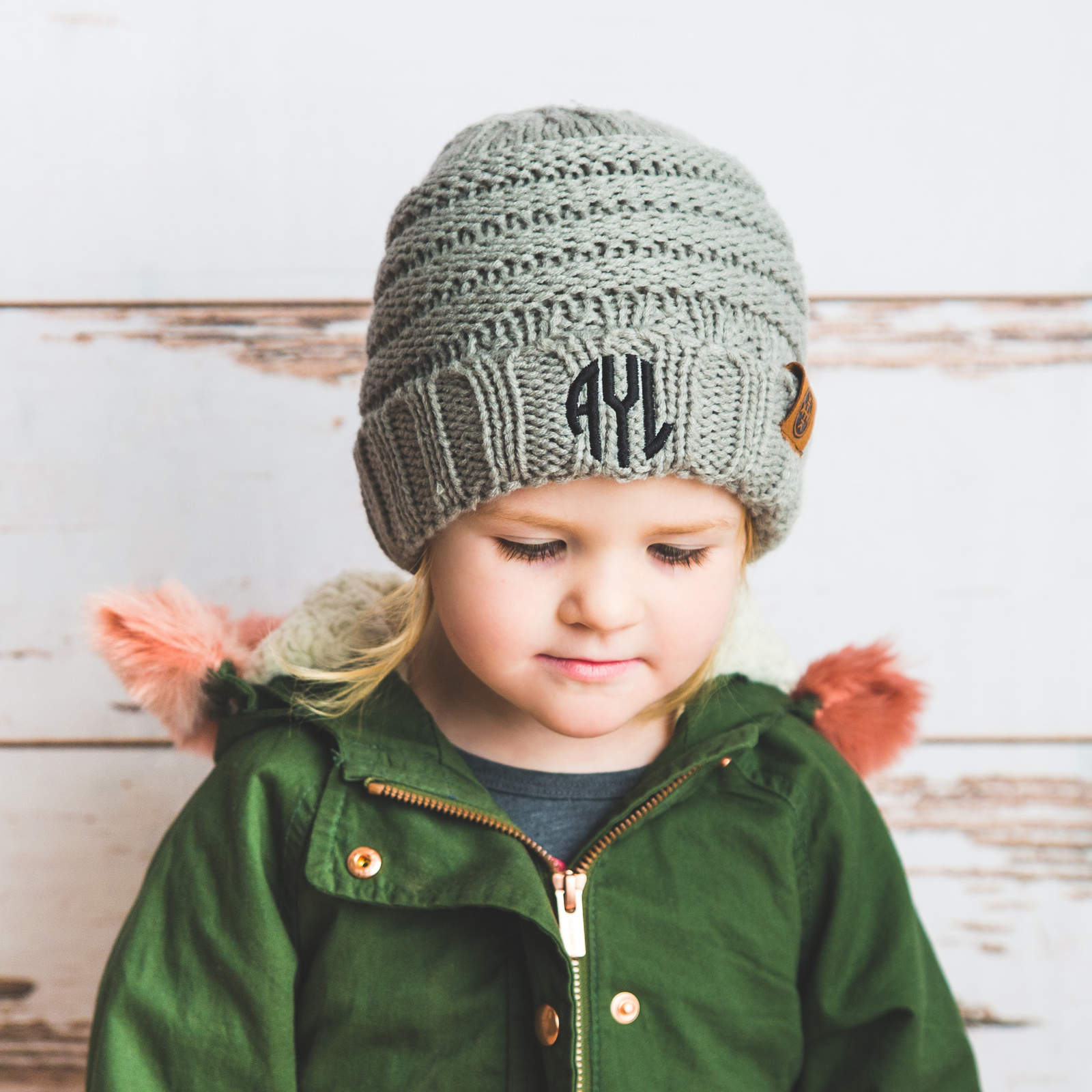 "Making It Personal" Personalized Monogramed Kid Beanies!