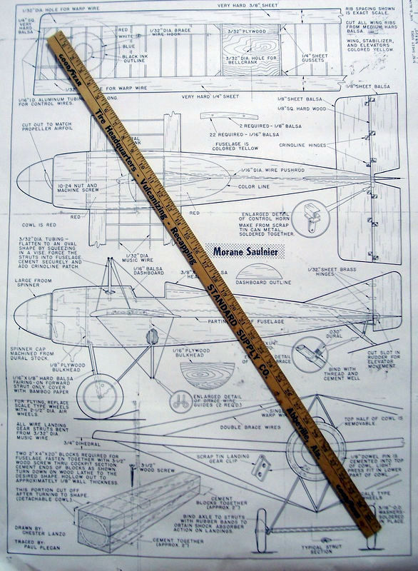 MORANE SAULNIER PLAN CONSTRUCTION ARTICLE 1 2A UC