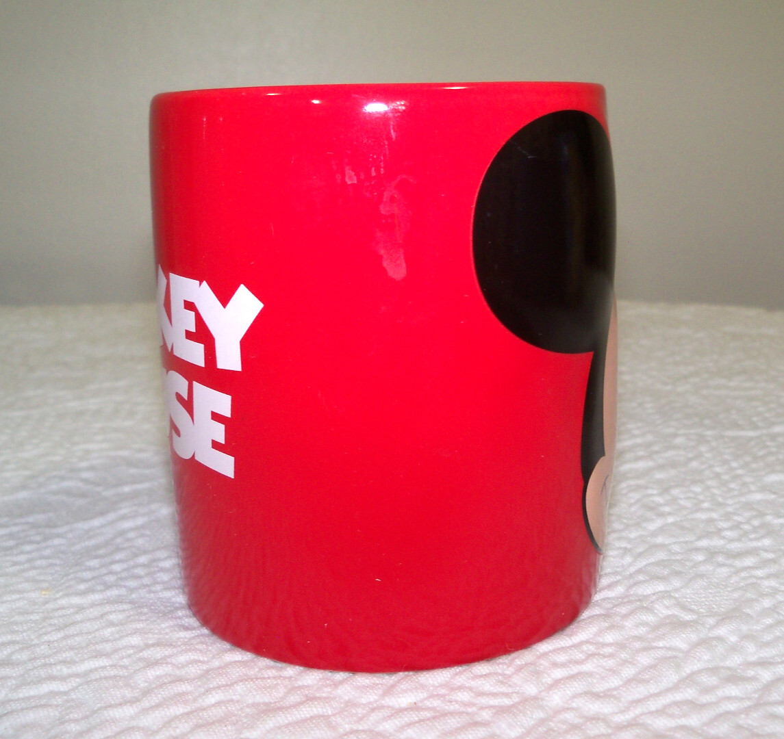 Red Mickey Mouse Embossed Mug by Jerry Leigh