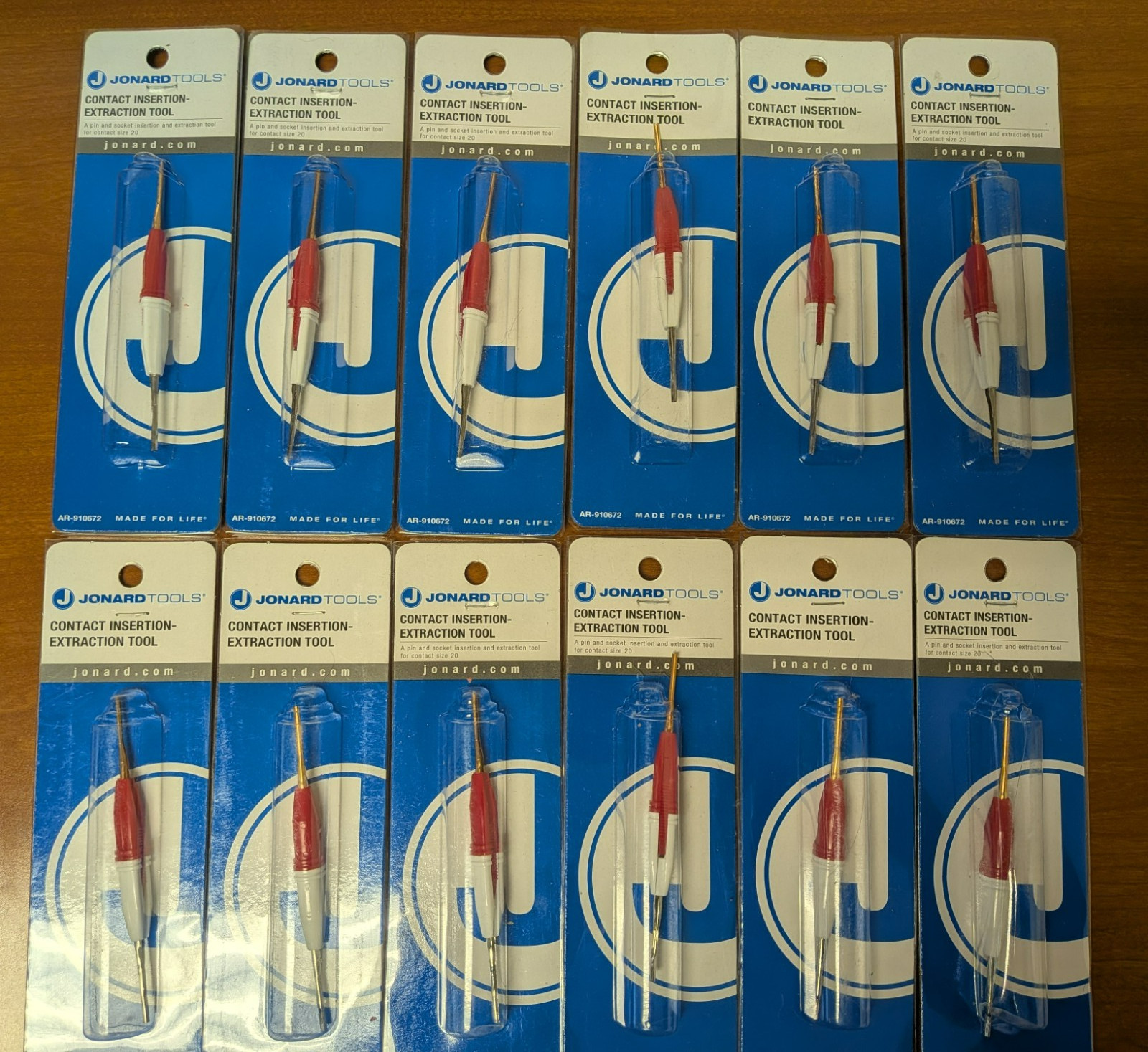 12 COUNT NEW Jonard Tools Ar-910672 Insertion/Extraction Tool, Contact Size 20